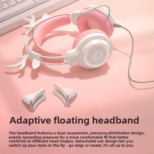 Cat Ear Wired Gaming Headset