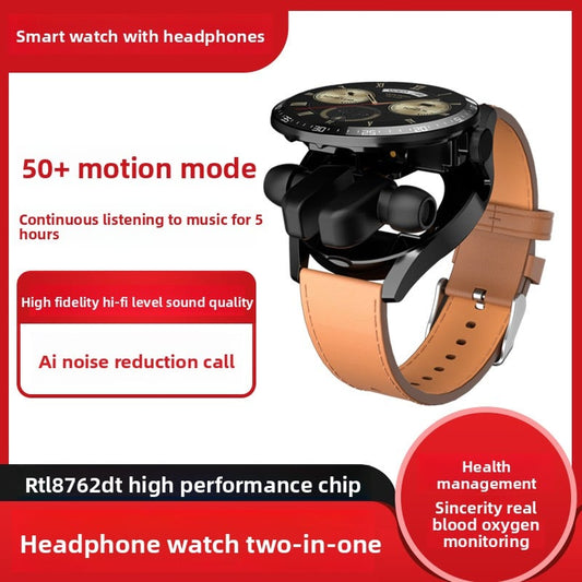 2-in-1 Smartwatch with TWS Earbuds ? Waterproof Fitness Tracker with Heart Rate & Blood Pressure Monitor
