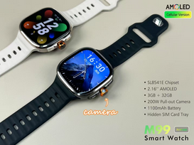 M99 Smart Watch 5G AMOLED HD Screen Wireless Charging Heart Rate Monitor