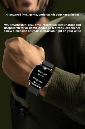 M99 Smart Watch 5G AMOLED HD Screen Wireless Charging Heart Rate Monitor