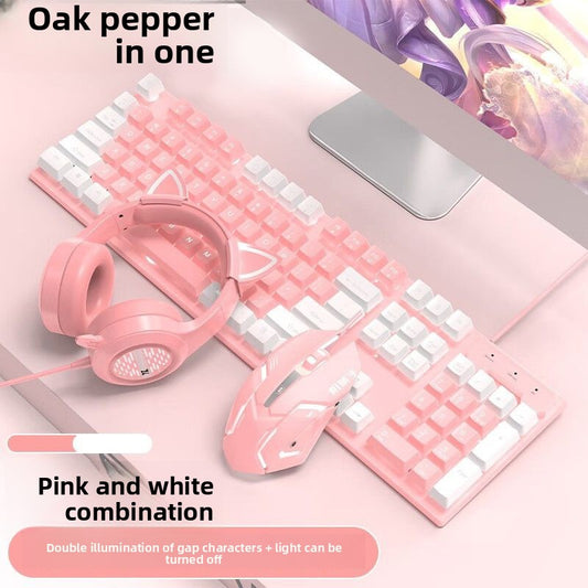 Girls' E-sports Mechanical Feel Gaming Keyboard